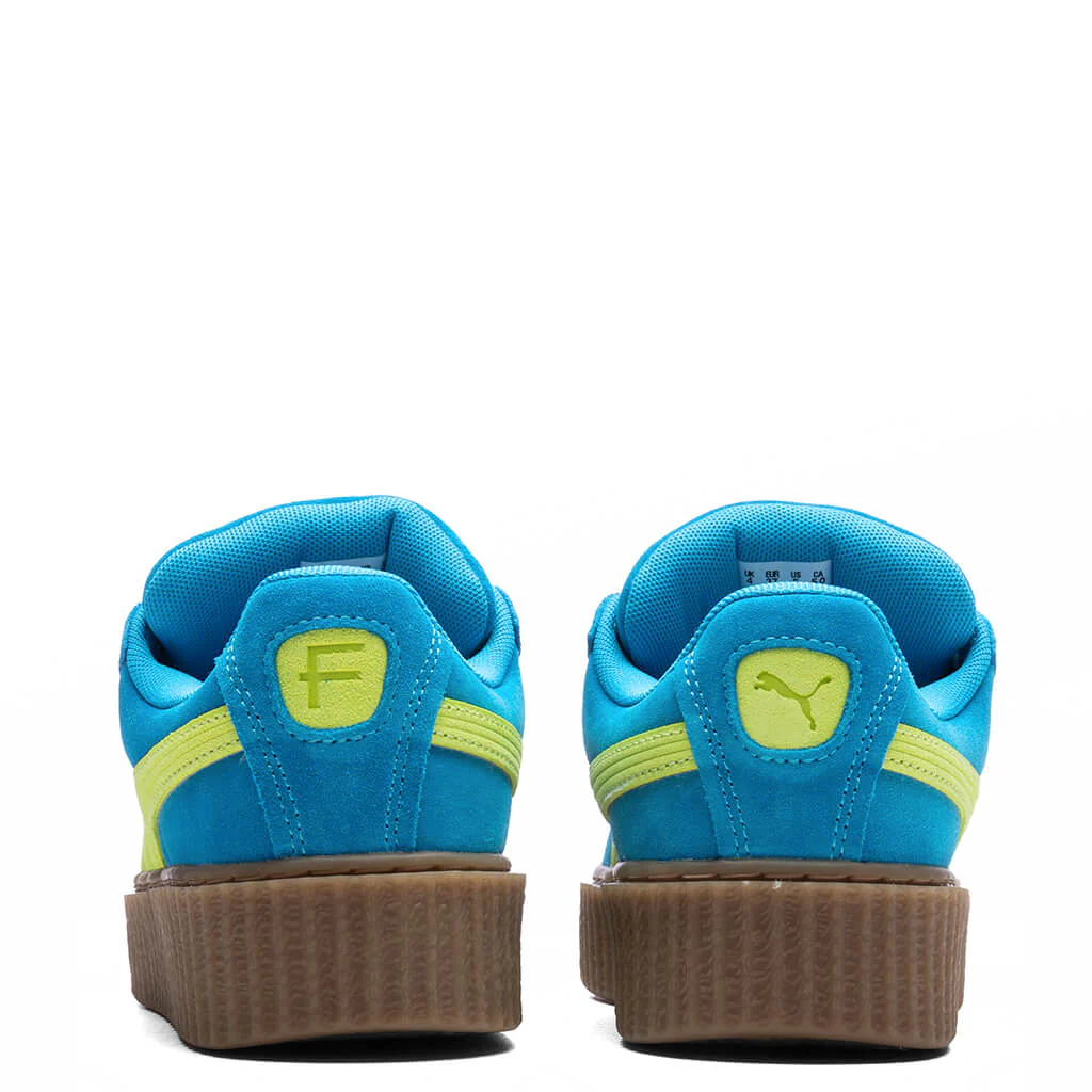 Puma x Fenty Creeper Phatty Juniors' - Speed Blue/Lime Pow/Gum - Image 4