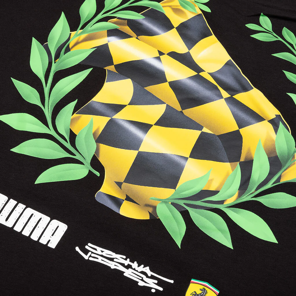 Puma x Joshua Vides Ferrari Tee - Black - Image 4