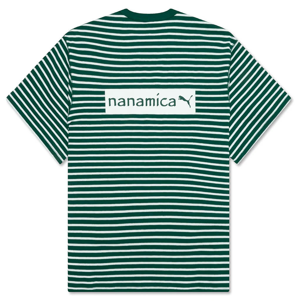 Puma x Nanamica Striped Tee - Green - Image 2