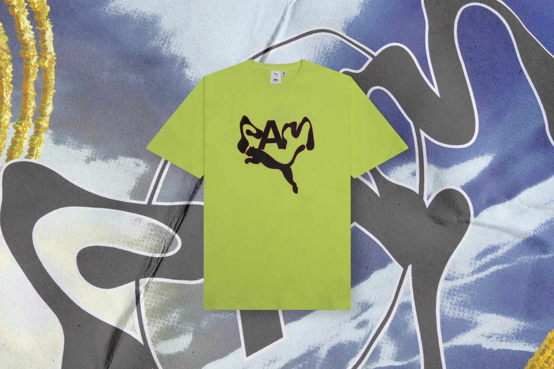 Puma x Perks and Mini Graphic Tee - Yellow - Image 6