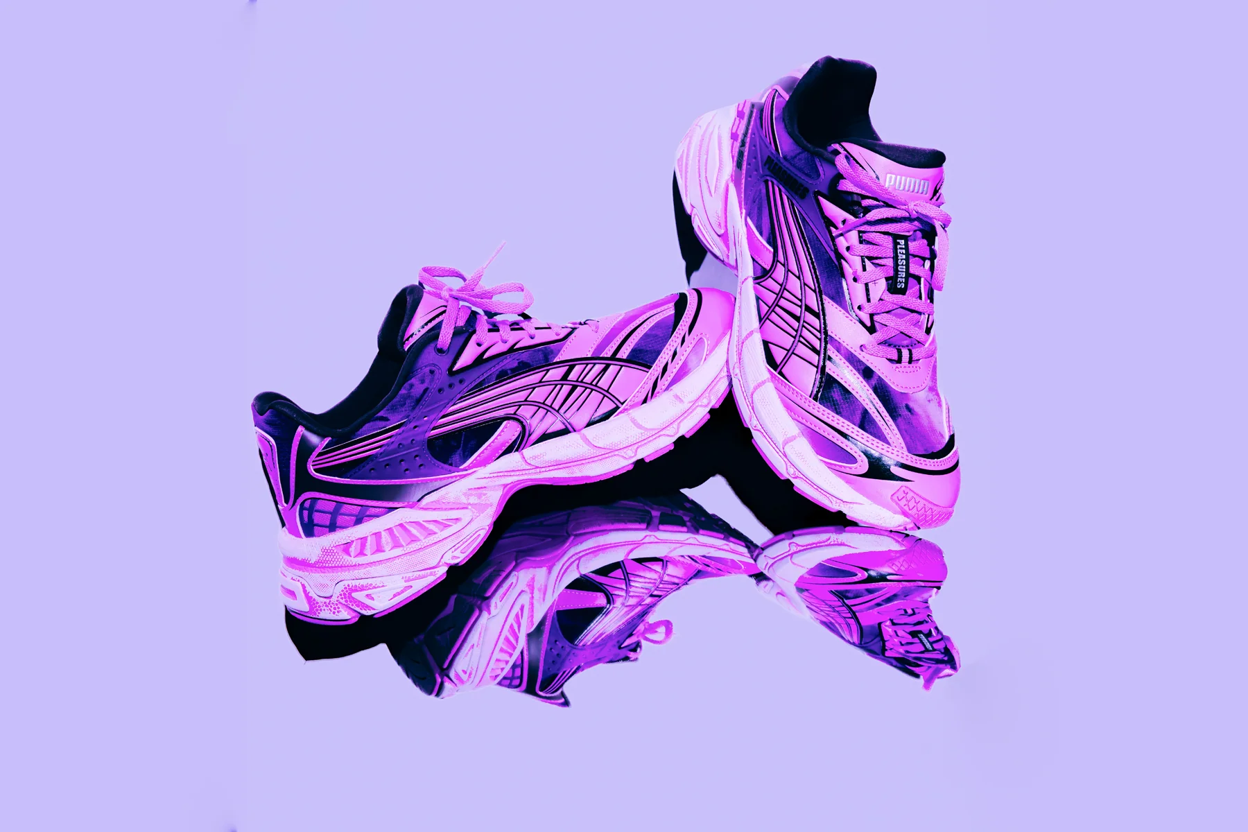 Puma x Pleasures Velophasis Overdyed - Grape Wine/Mauve Pop - Image 5