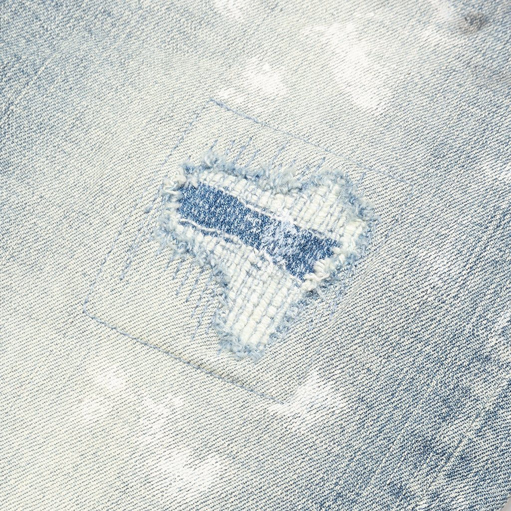 P001 - Light Indigo Paint Blowout - Image 5