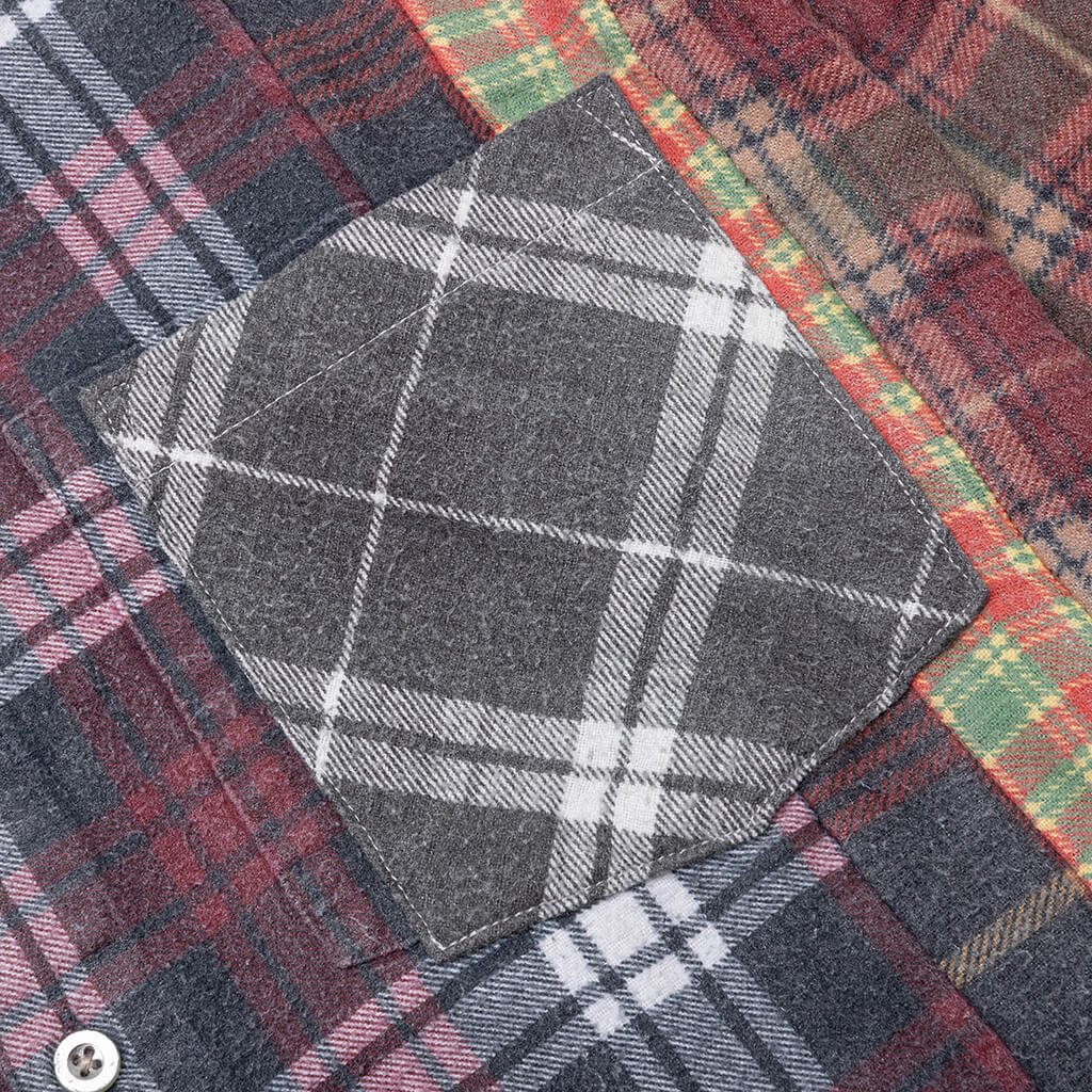 Flannel Shirt 7 Cuts Reflection Shirt - Assorted - Image 3