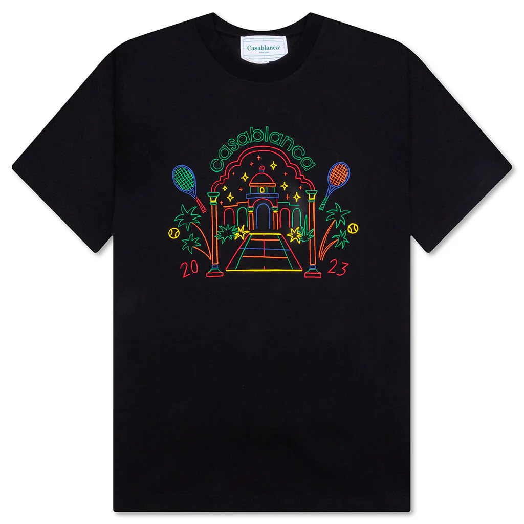 Rainbow Crayon Temple Jersey - Black