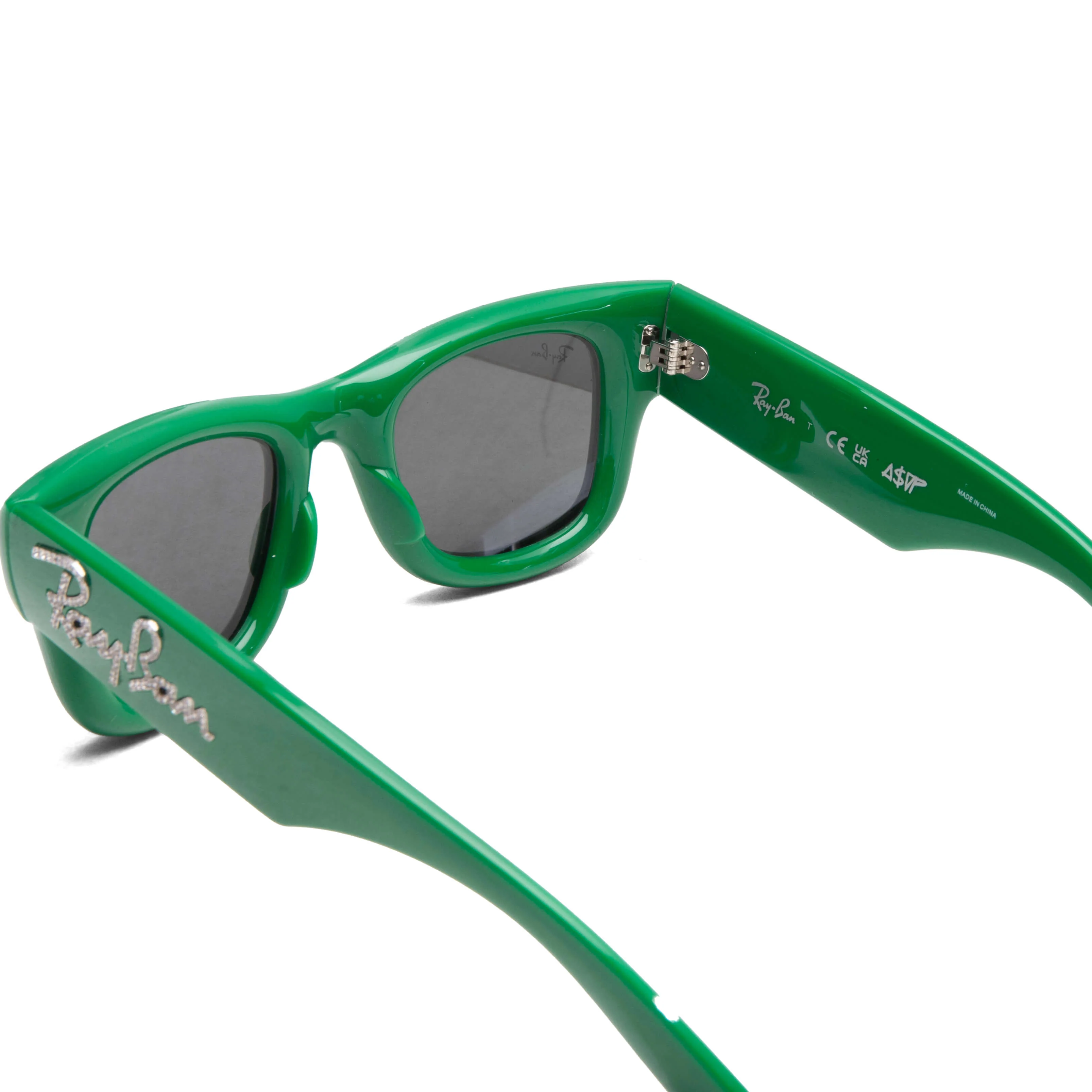 Ray-Ban x A$AP Rocky Wayfarer Puffer Crystal Edition - Green/Strass - Image 3