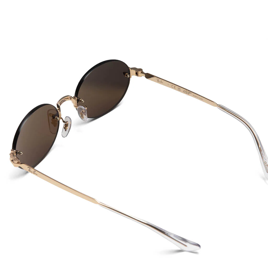 Ray-Ban x A$AP Rocky Rimless Oval - Arista/Dark Brown - Image 3