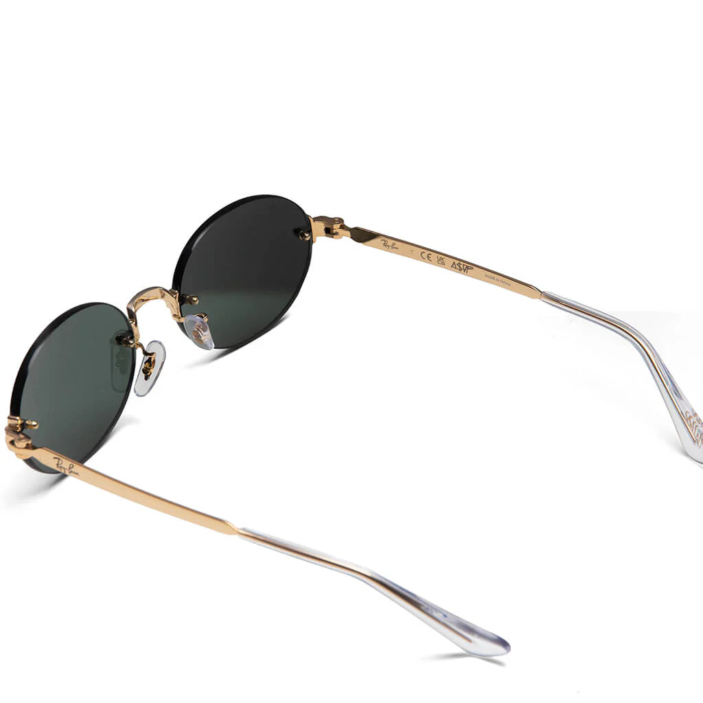 Ray-Ban x A$AP Rocky Rimless Oval - Arista/Dark Green - Image 3