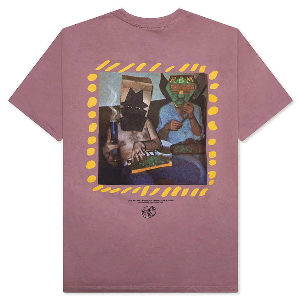 Masked Men S/S Tee - Mauve - Image 2