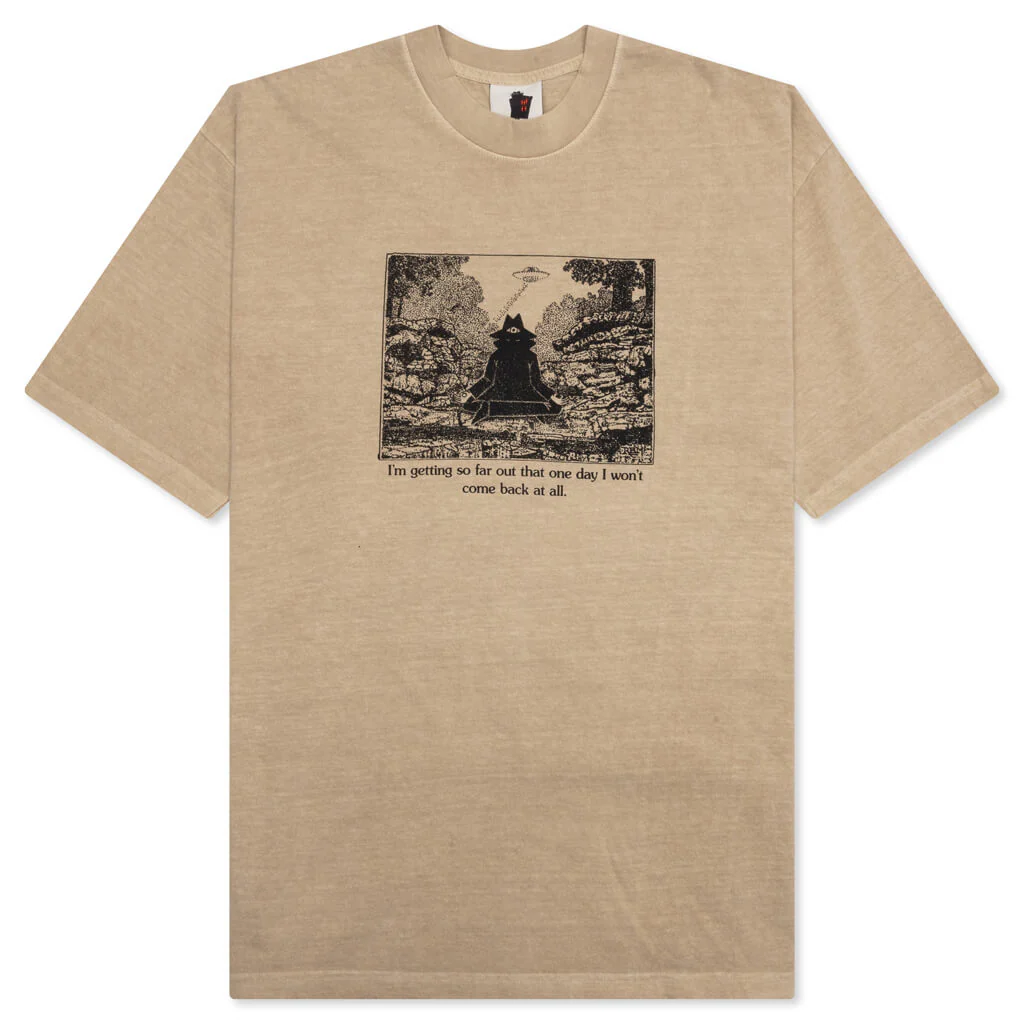 Warning S/S Tee - Beige