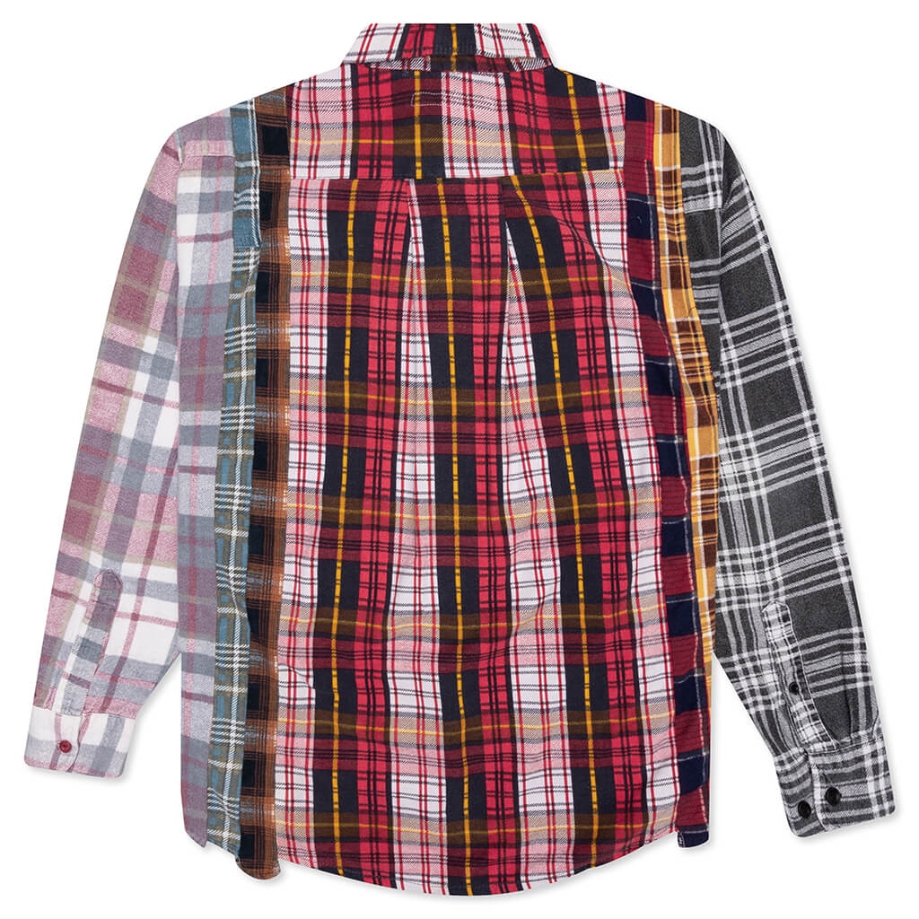 Rebuild by Flannel Shirt 7 Cuts Shirt - Red/White - Image 2