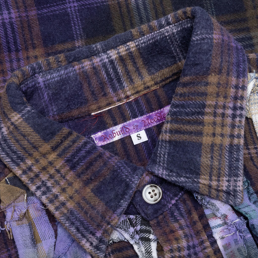 Rebuild 7 Cut Flannel Ribbon Shirt - Multi/ Tie Dye - Image 5