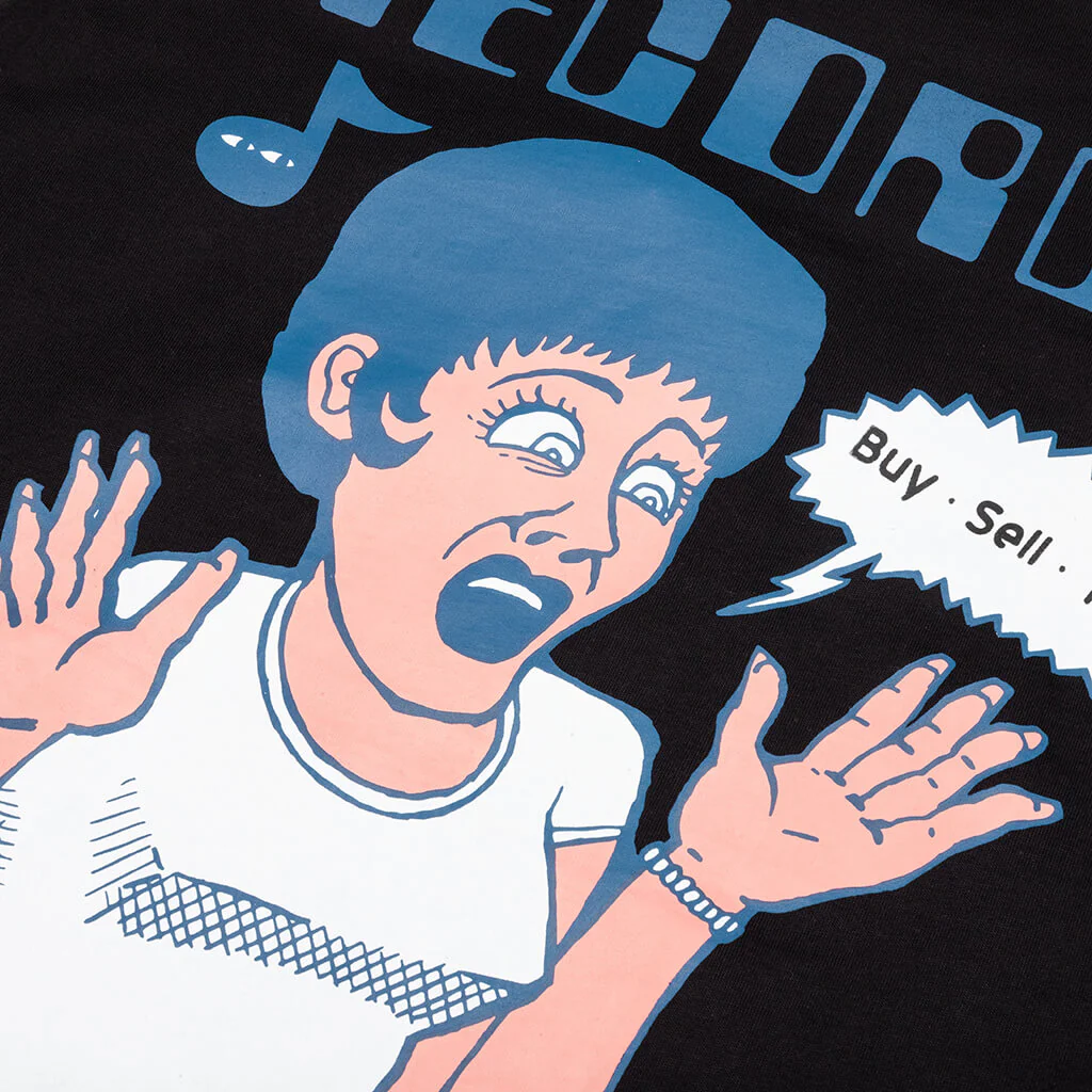 Records And Tapes L/S Tee - Black - Image 5