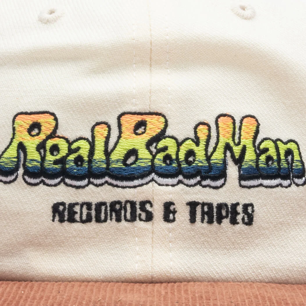 Records & Tapes 6 Panel Cap - Natural White - Image 2