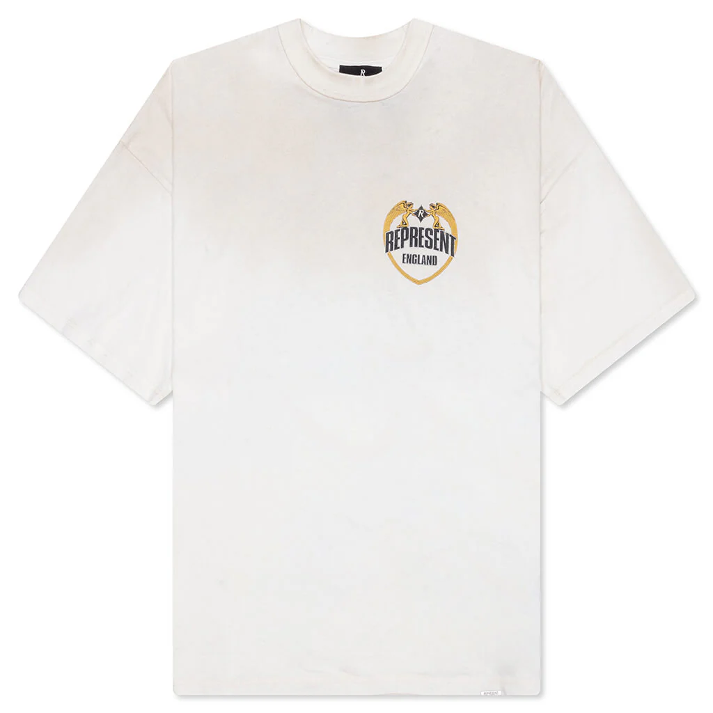 Angel Border T-Shirt - Washed Ecru