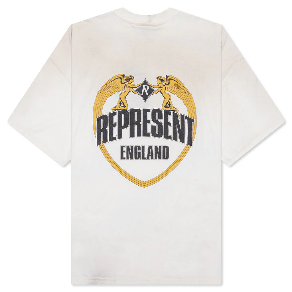 Angel Border T-Shirt - Washed Ecru - Image 2