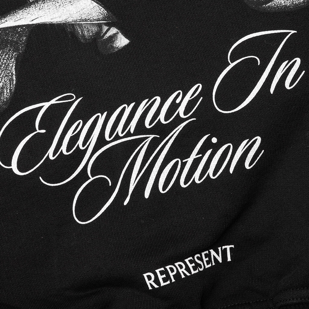 Elegance In Motion Hoodie - Jet Black - Image 5