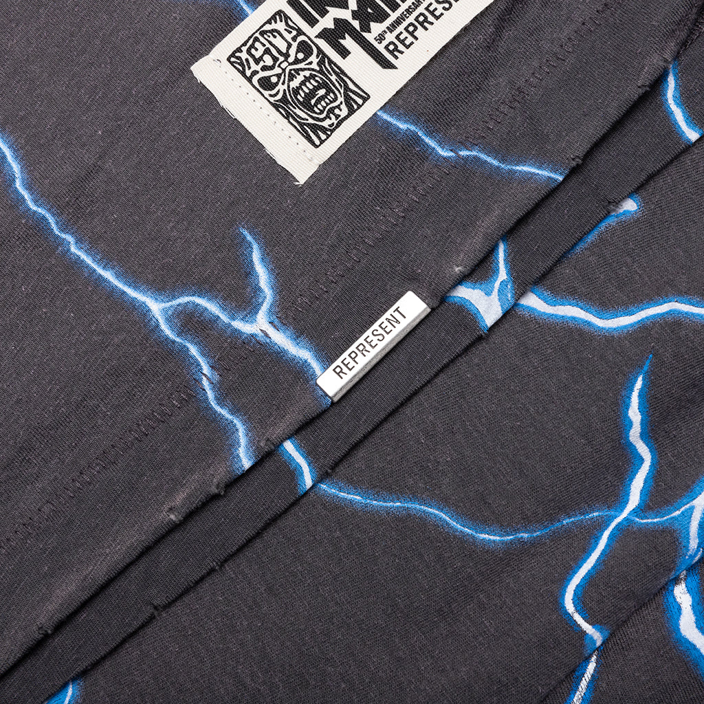 Represent x Iron Maiden A Real Live One T-Shirt - Sunfade Grey - Image 4