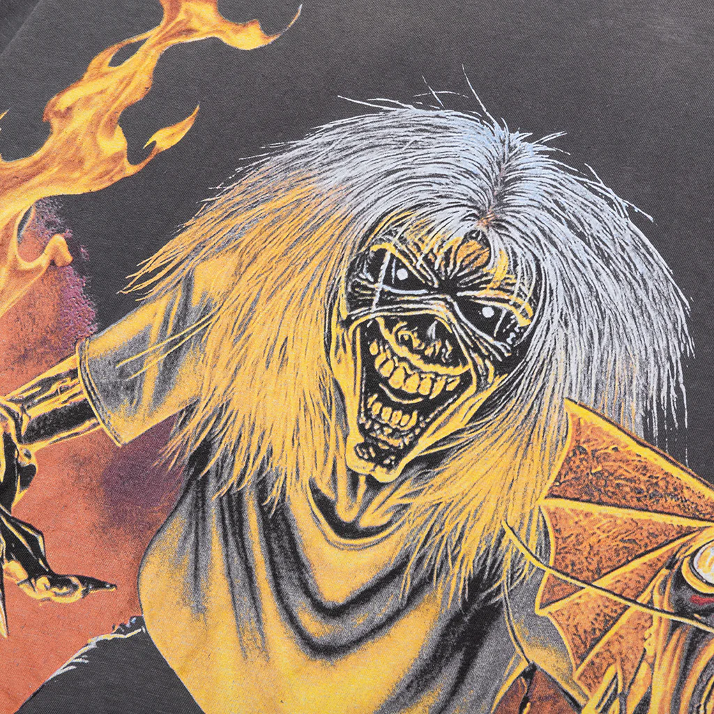 Represent x Iron Maiden Number Of Beast T-Shirt - Sunfade Grey - Image 5