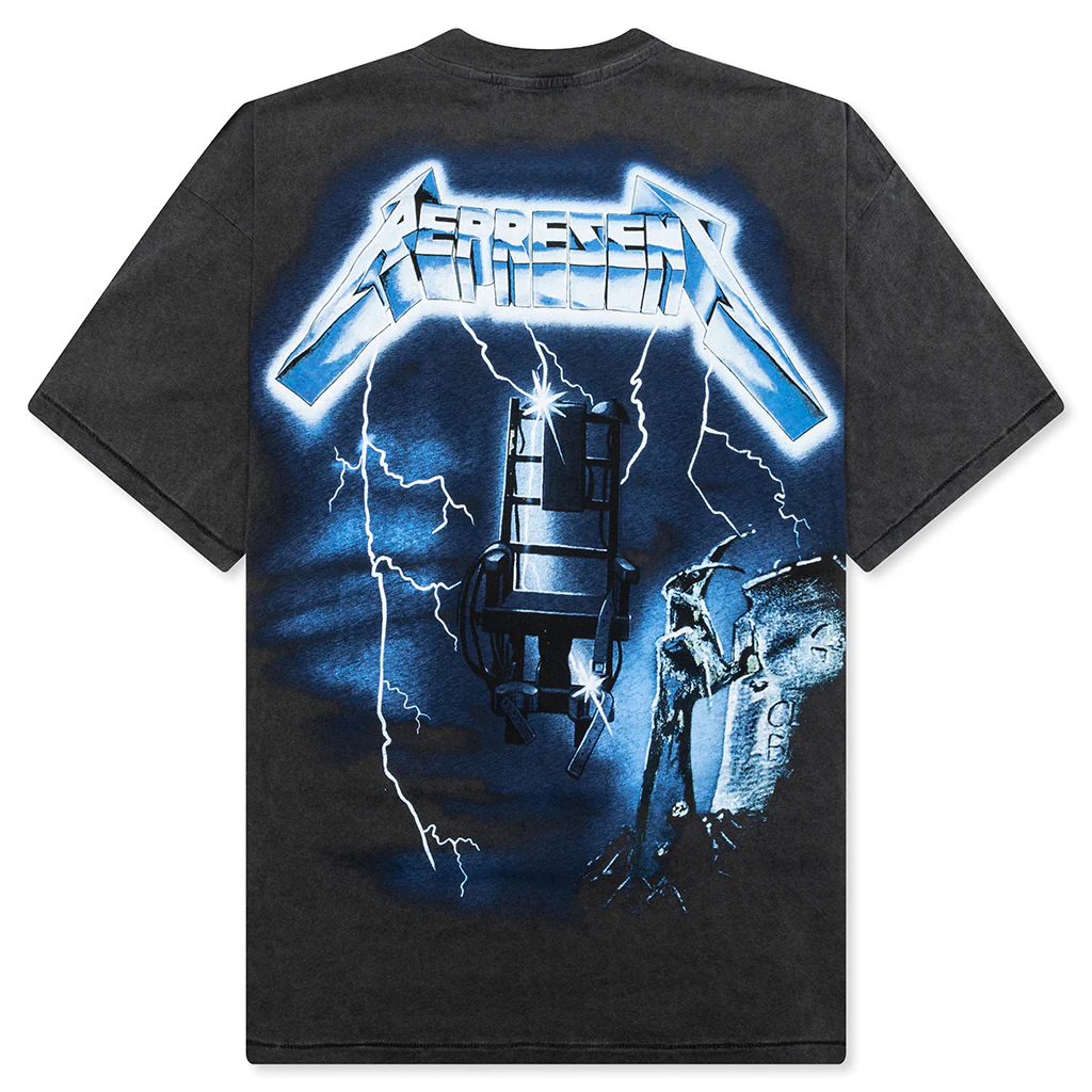Metallica Ride The Lightning S/S T-Shirt - Vintage Grey - Image 2