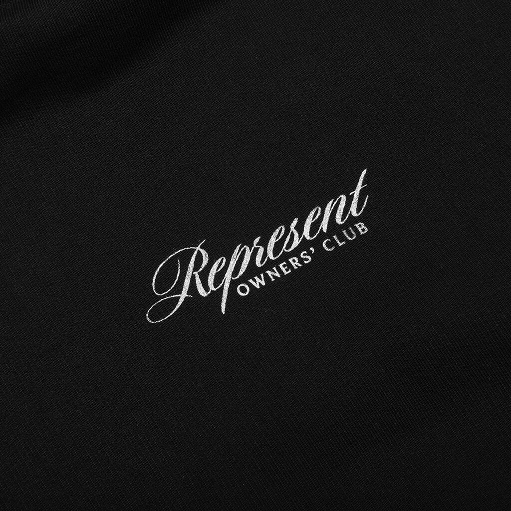 Owners Club Script Hoodie - Black - Image 3