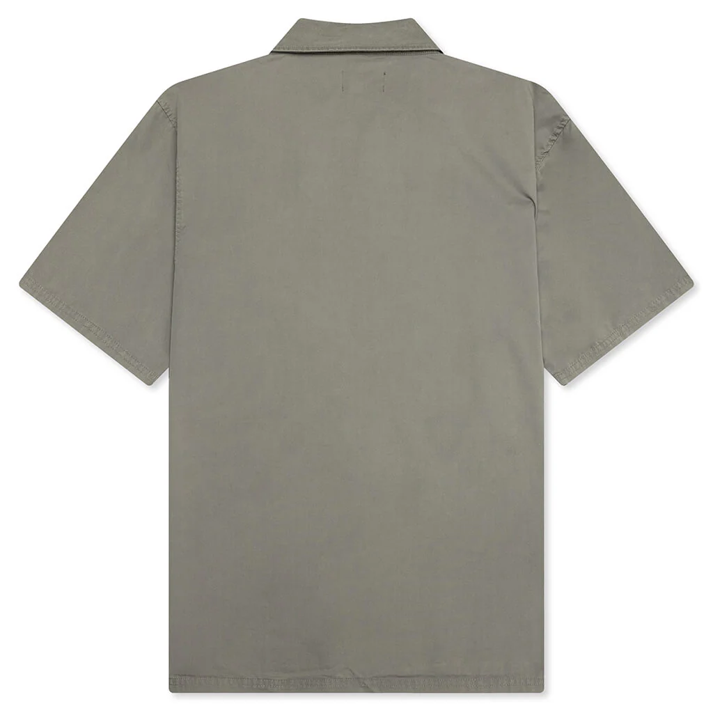 Script Camp Collar Shirt - Washed Khaki - Image 2