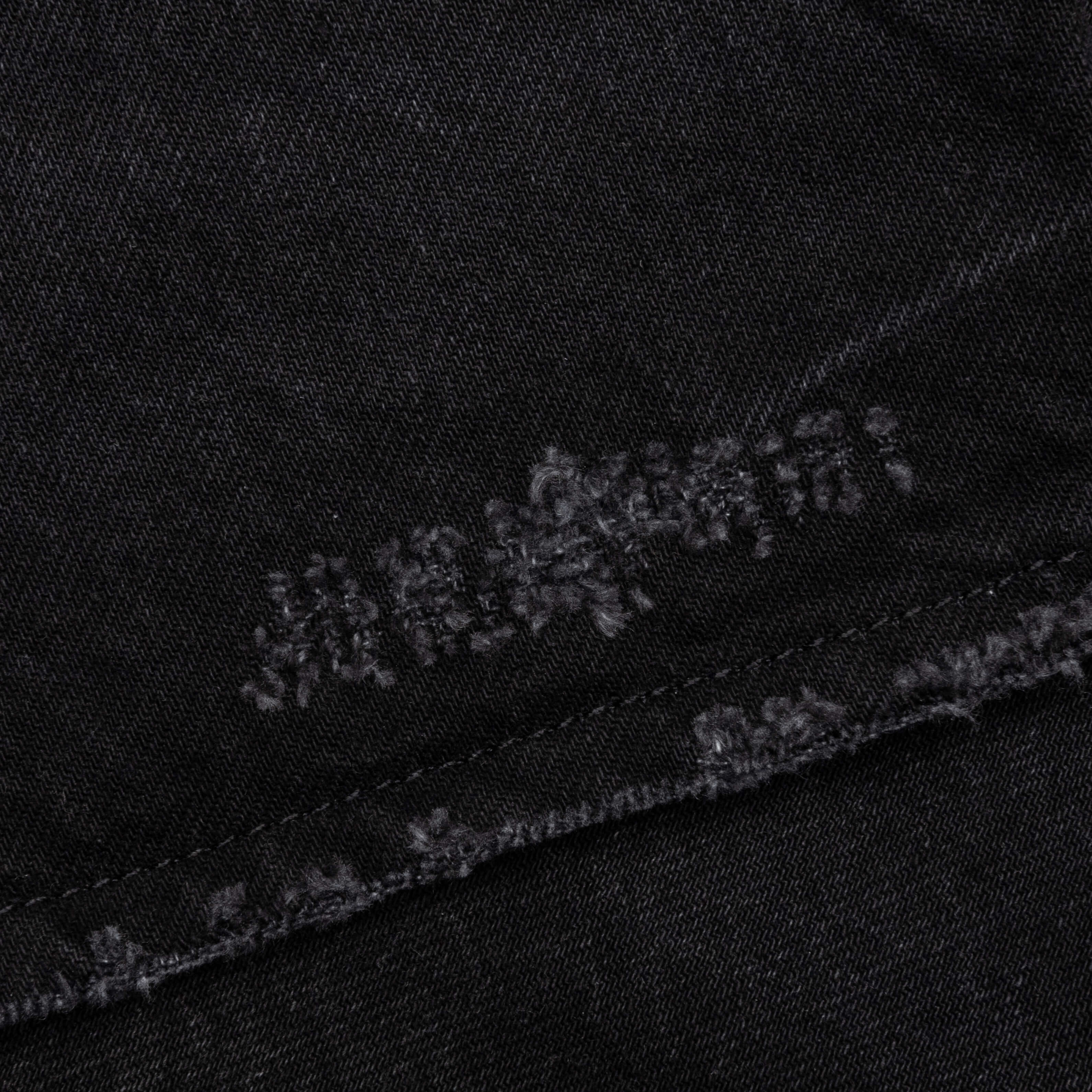 Tailored Denim Shorts - Black - Image 5