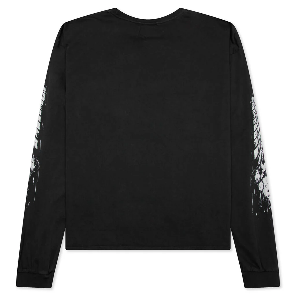 Rhude 4x4 L/S Tee - Vintage Black - Image 2