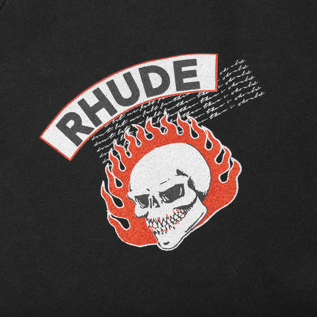 Rhude 92 Rally L/S Tee - Vintage Black - Image 3