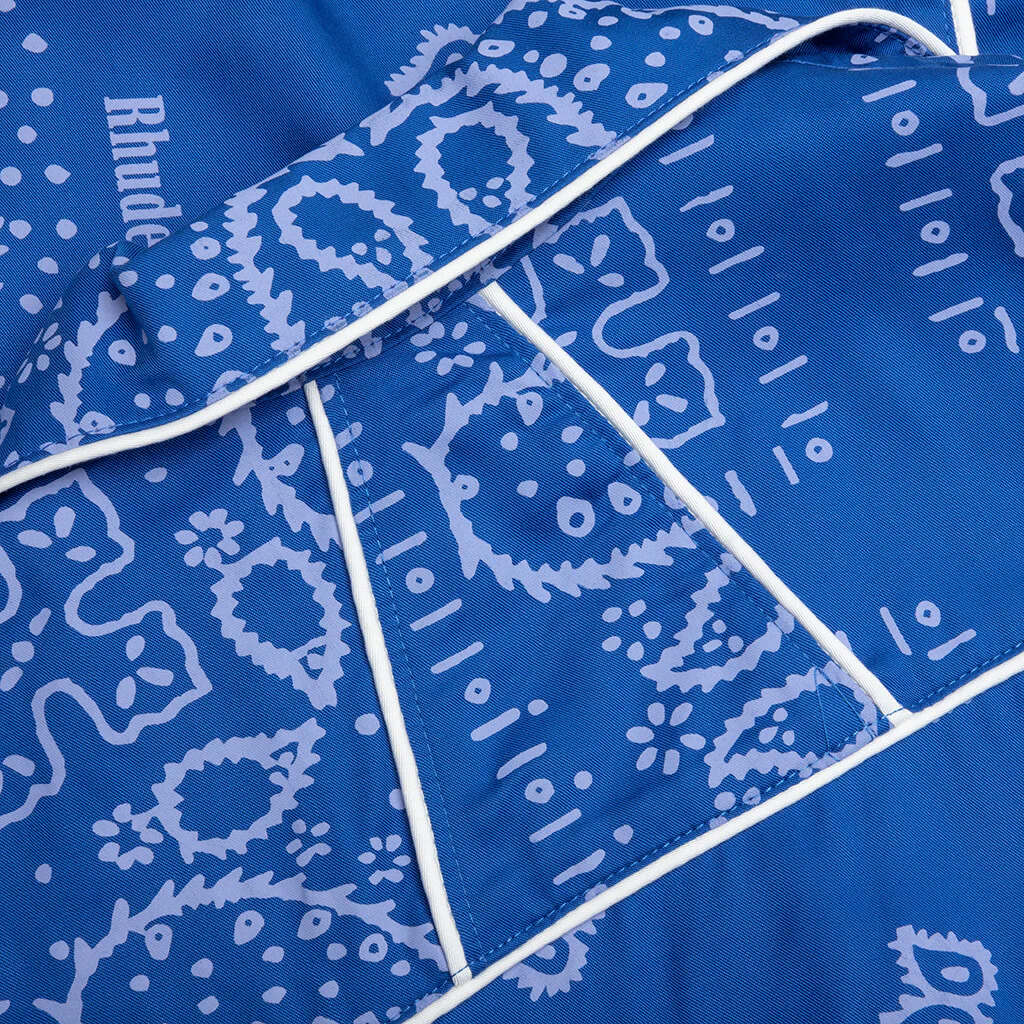 Bandana Track Shirt - Blue - Image 4
