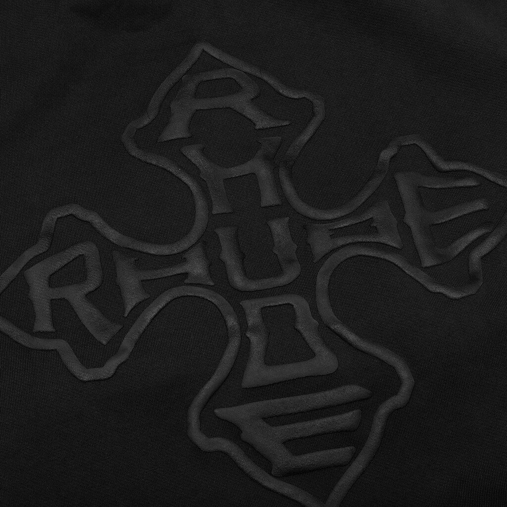 Rhude Cross Logo Hoodie - Vintage Black - Image 3