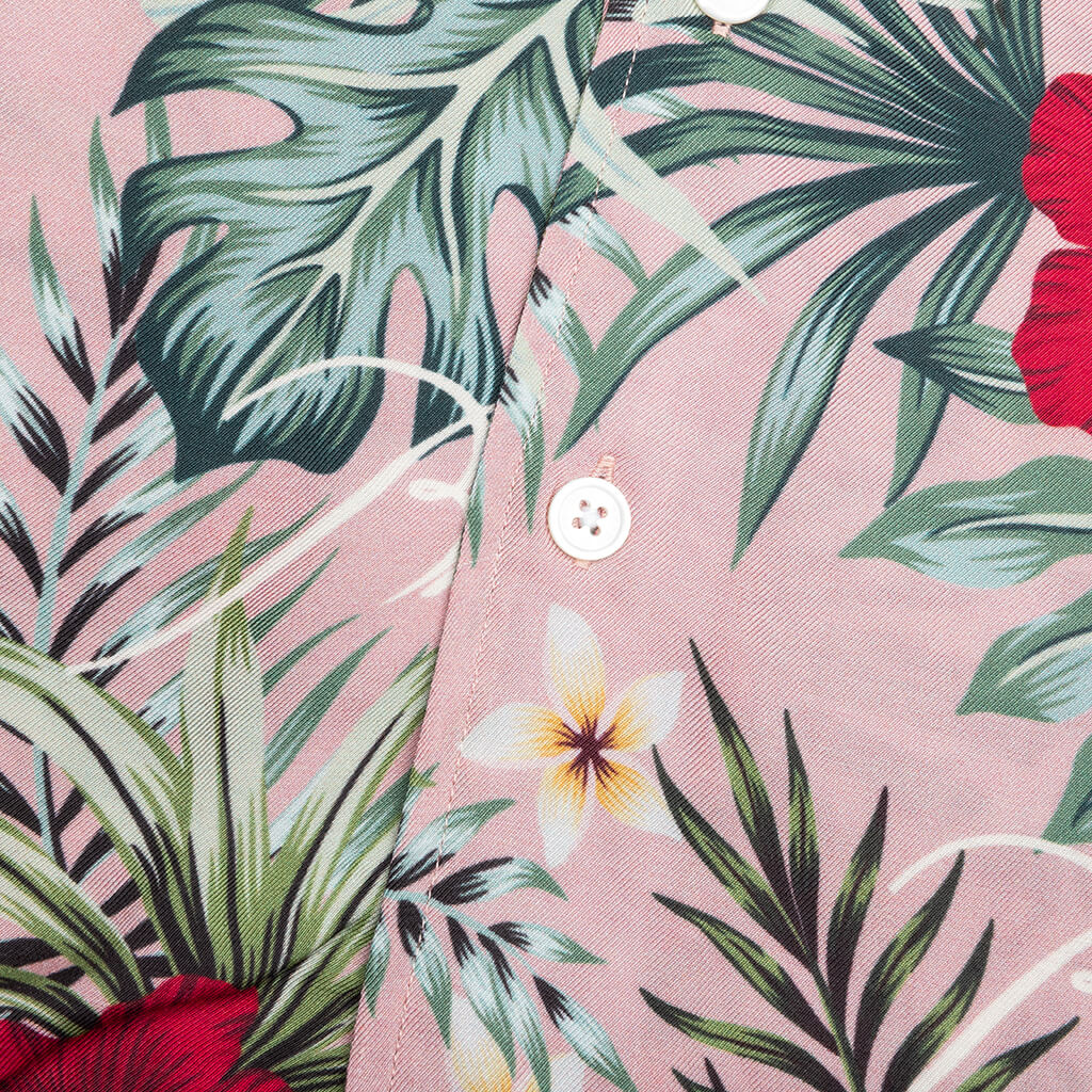 Hawaiian Logo Rayon Shirt - Mauve/Multi - Image 4