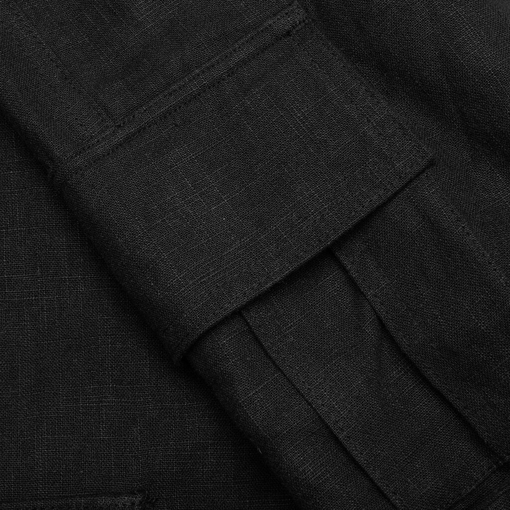 Linen Cargo - Black - Image 4