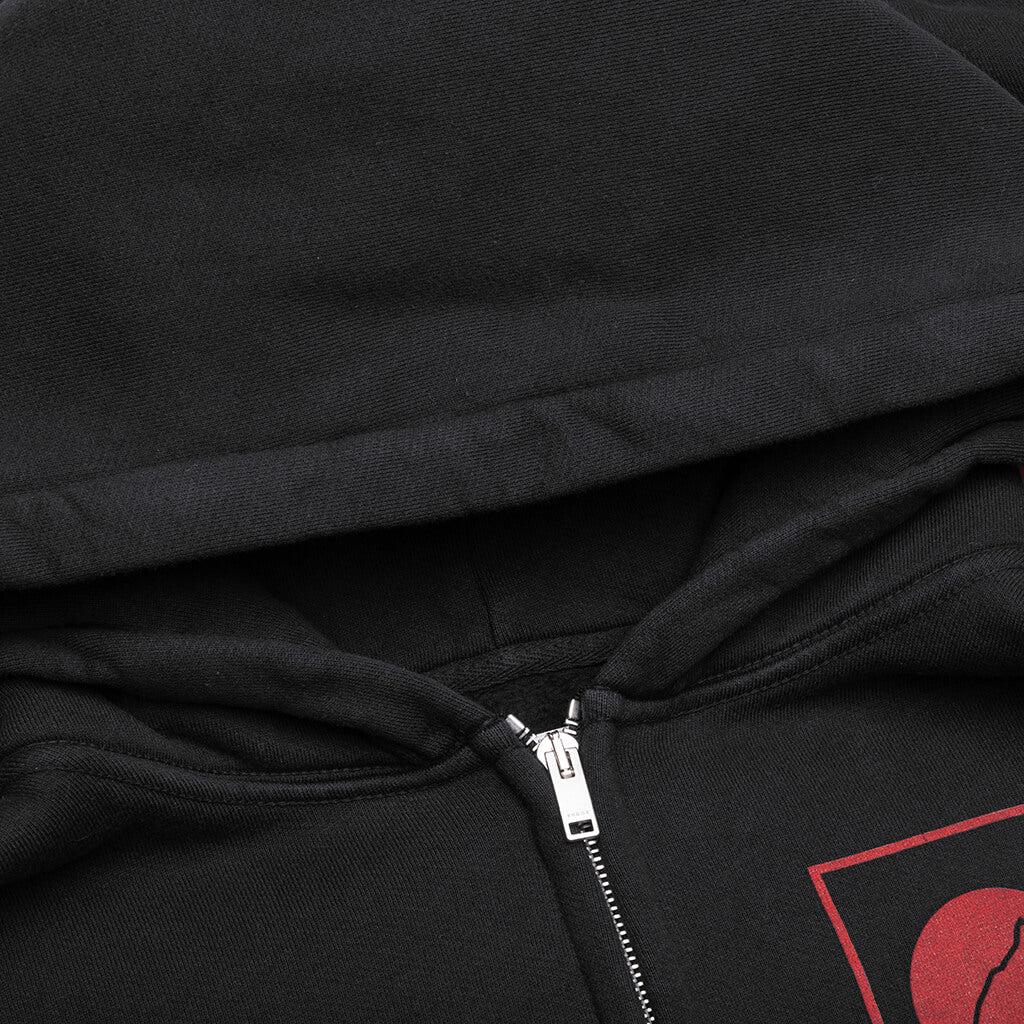 Moonlight Badge Full-Zip Hoodie - Vintage Black - Image 5