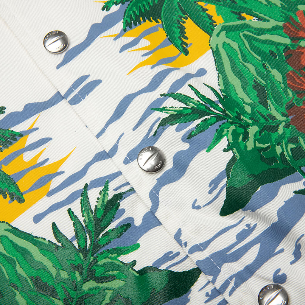 Palmas Snap Shirt - Off White - Image 4