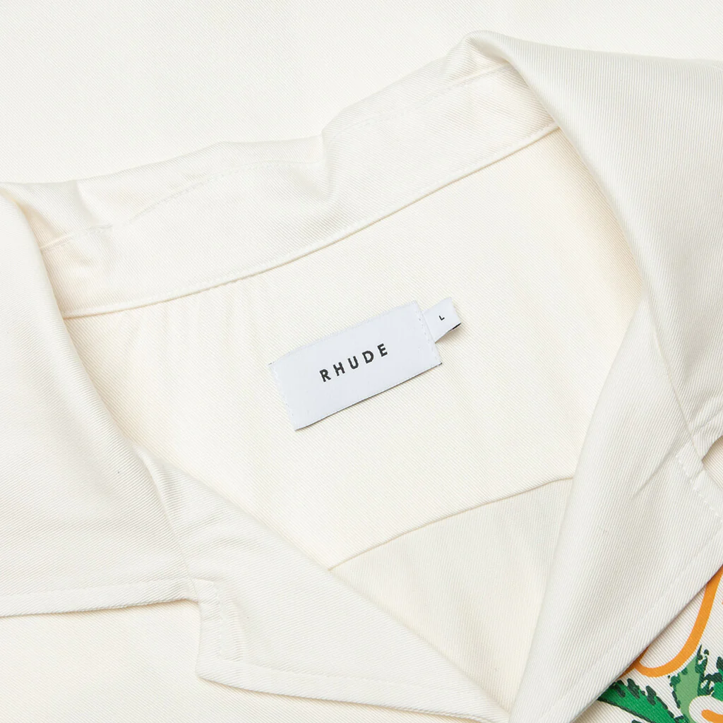 Palmas Snap Shirt - Off White - Image 6