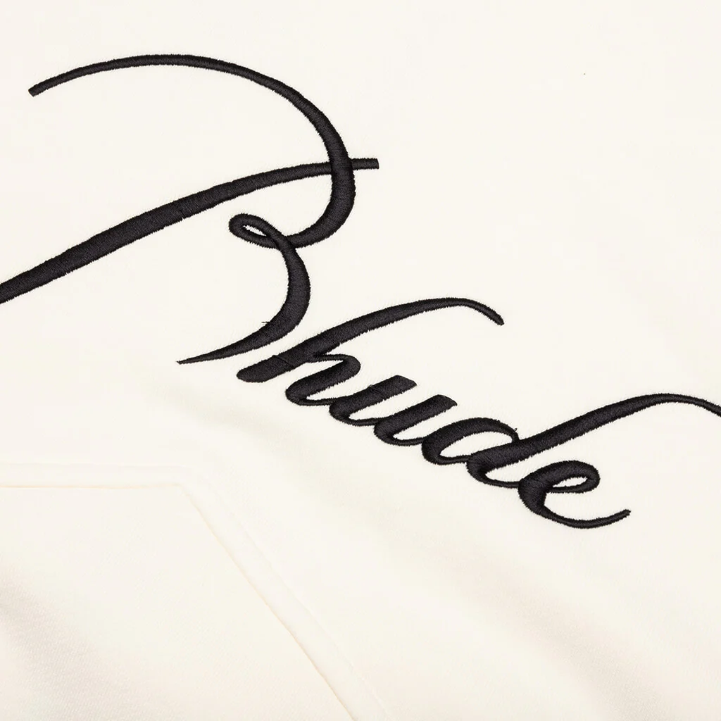 Zip Up Hoodie - Vintage White - Image 4
