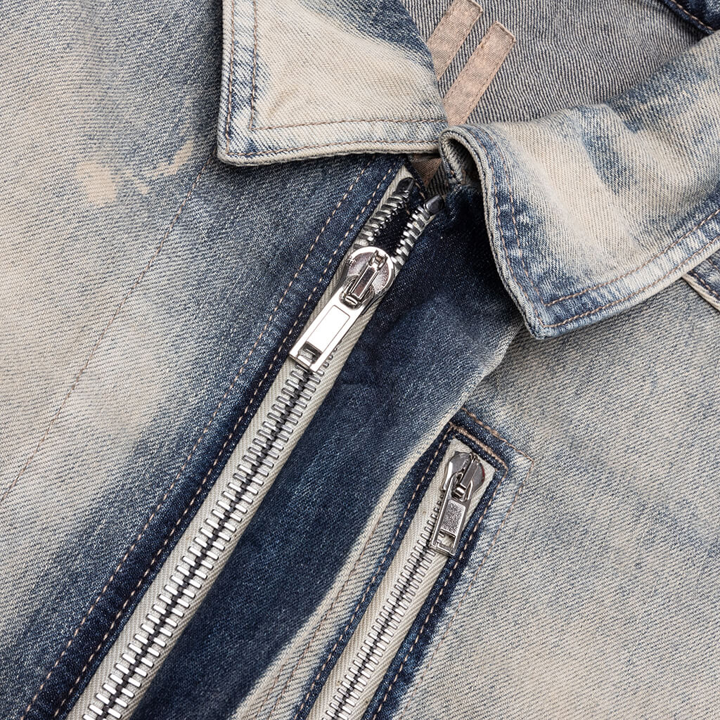 Concealed Zipfront Denim Jacket - Mineral Pearl - Image 3