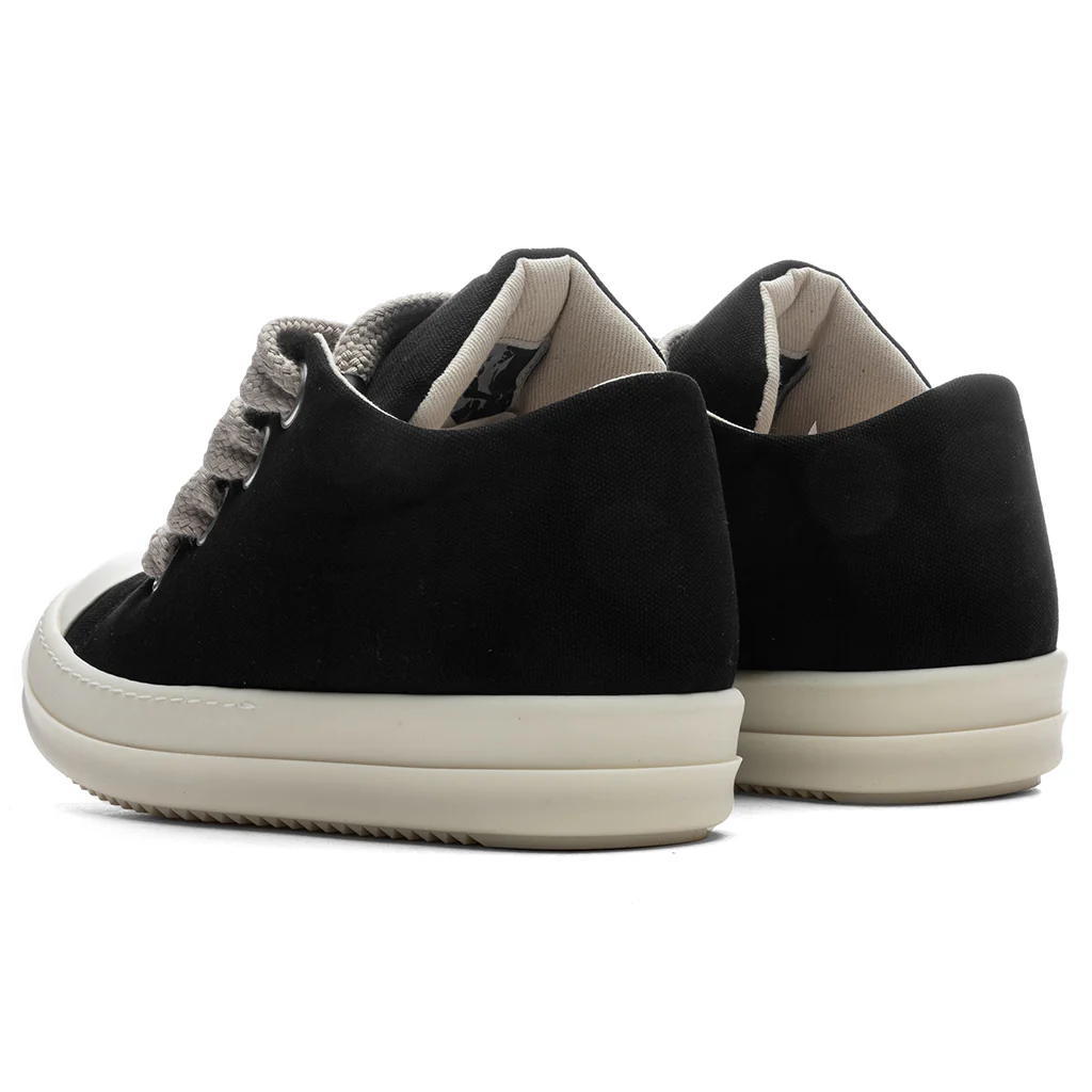 Jumbo Lace Puffer Low Sneaks - Black/Milk - Image 3