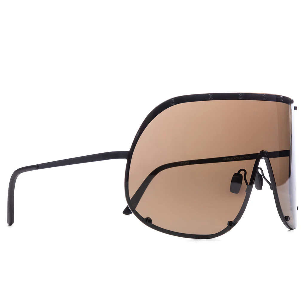 Sunglasses Shield - Black Temple/Brown Lens - Image 2