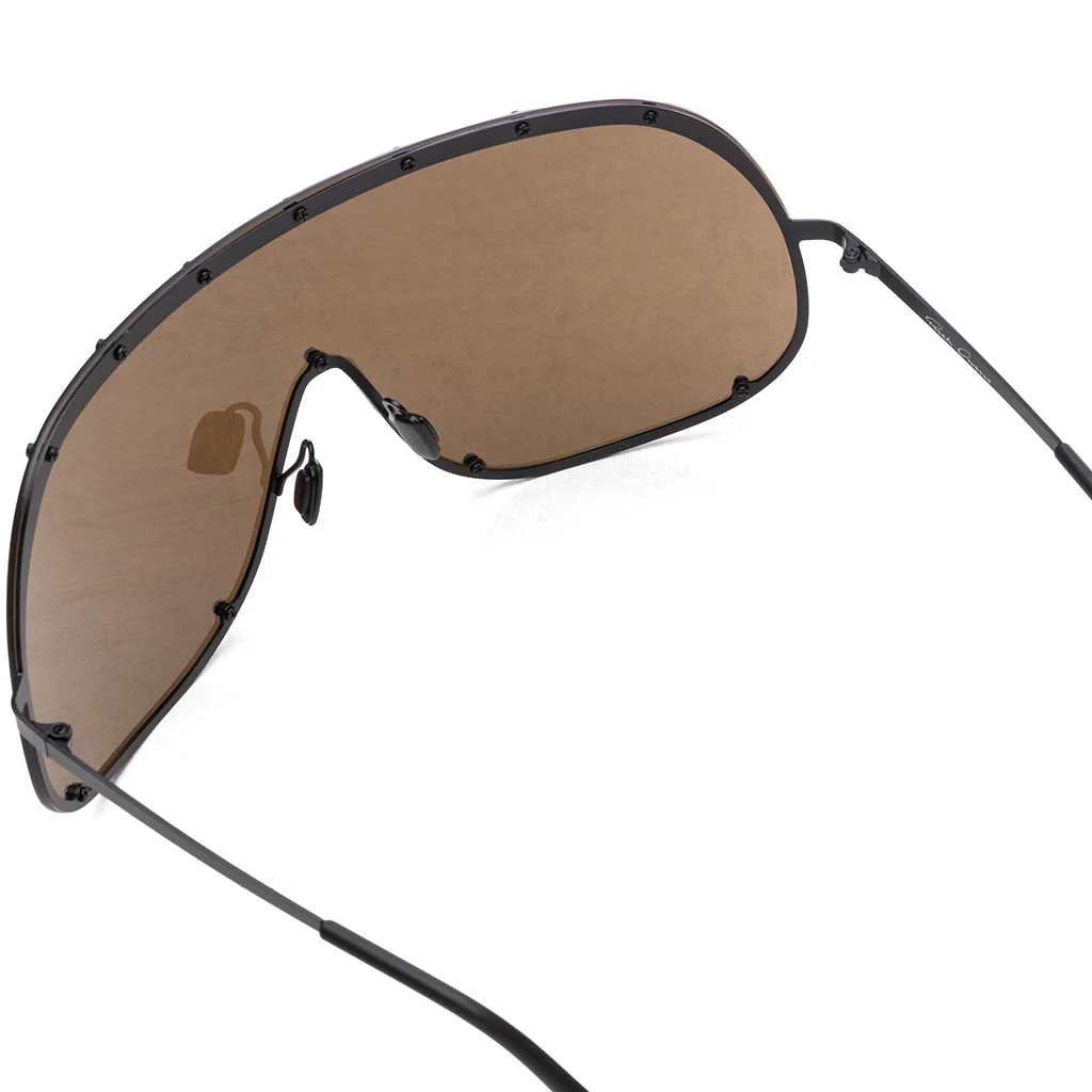 Sunglasses Shield - Black Temple/Brown Lens - Image 3