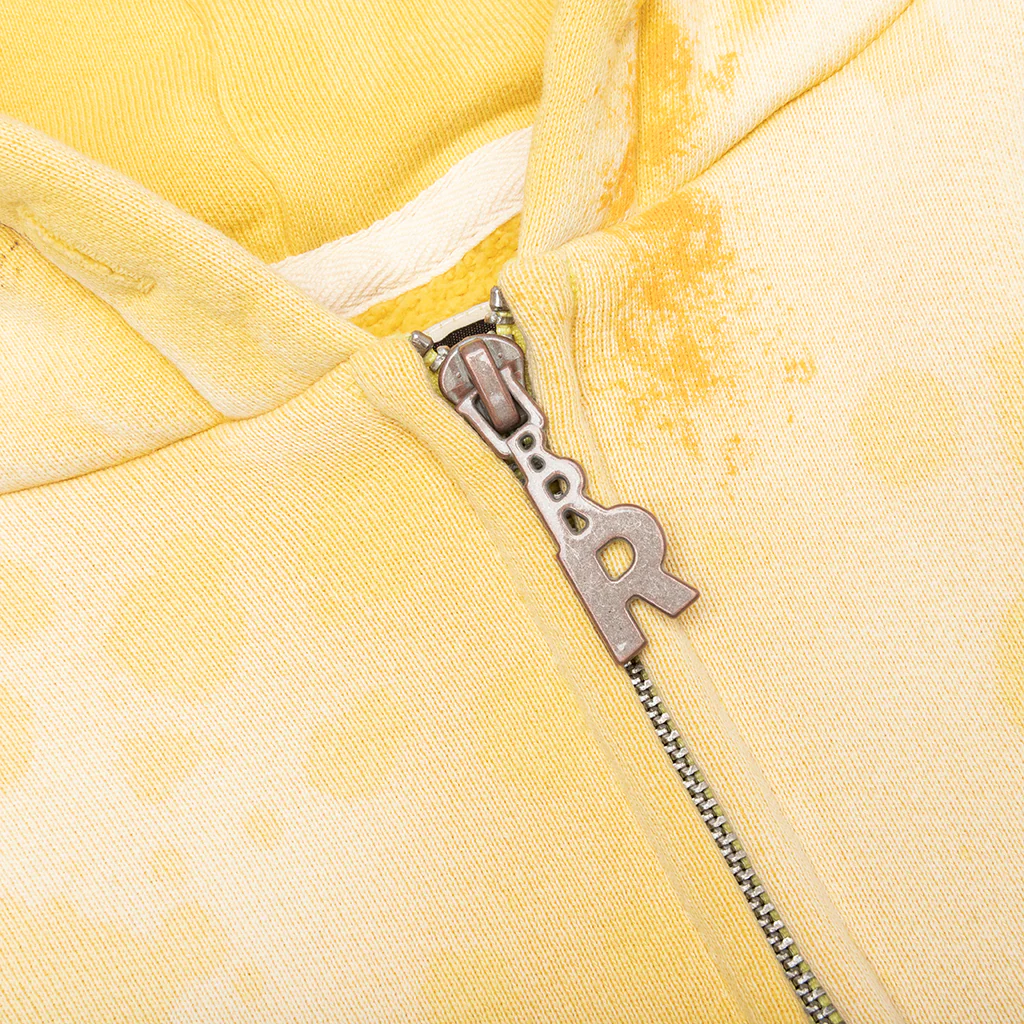 Gym Bag Zip Hoodie - Washed Yellow - Image 3