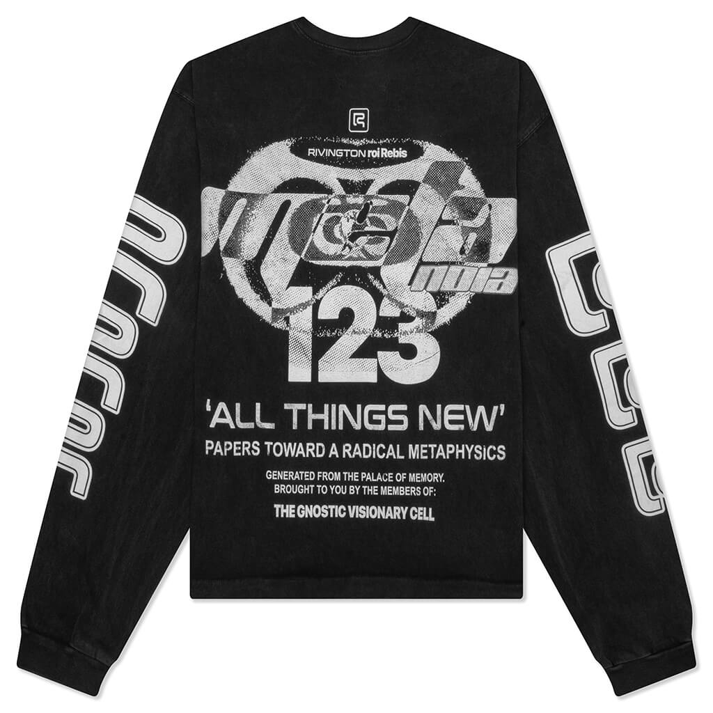 Meta Alma CVA L/S Tee - Vintage Black/Rust - Image 2