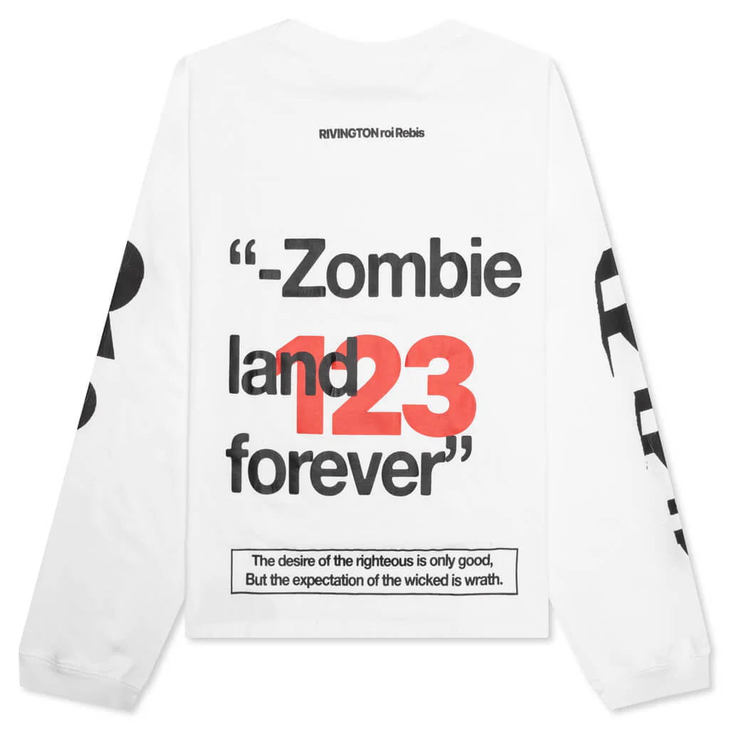 Zombieland L/S Tee - White - Image 2