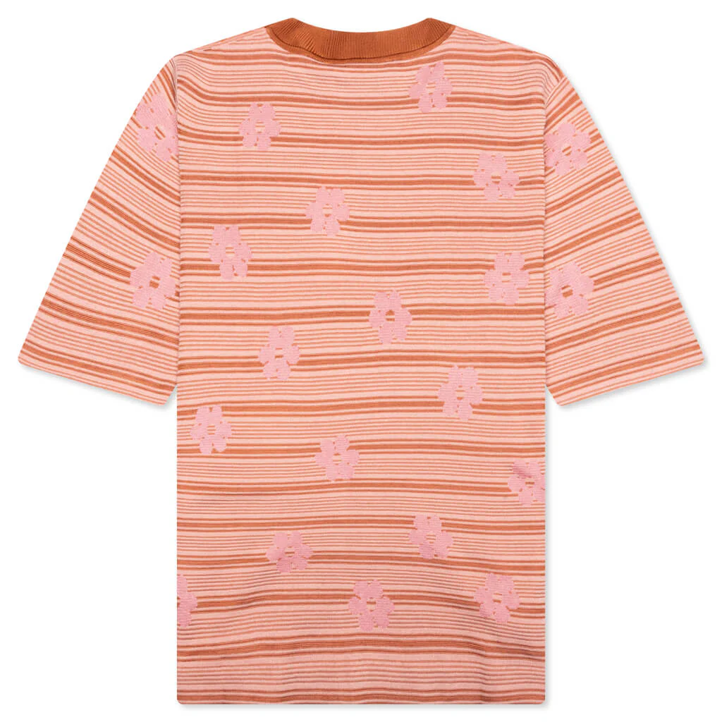 Striped Floral T-Shirt - Pink Gummy - Image 2