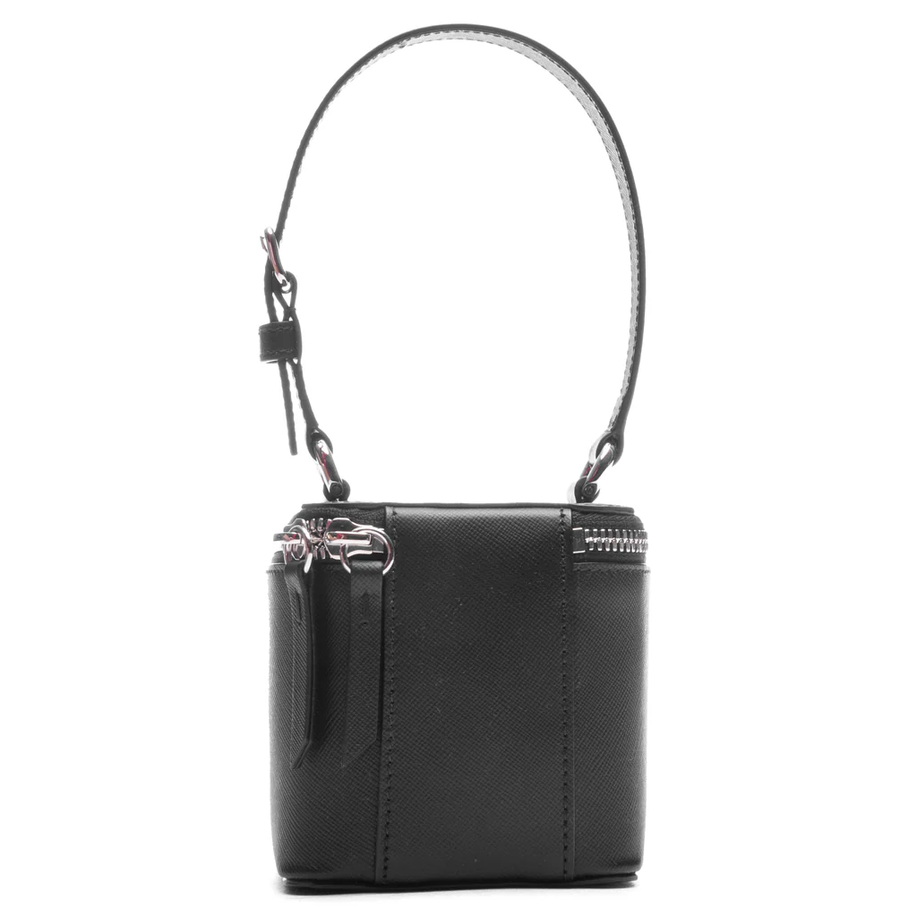 Micro Cube Hand Bag- Black - Image 2