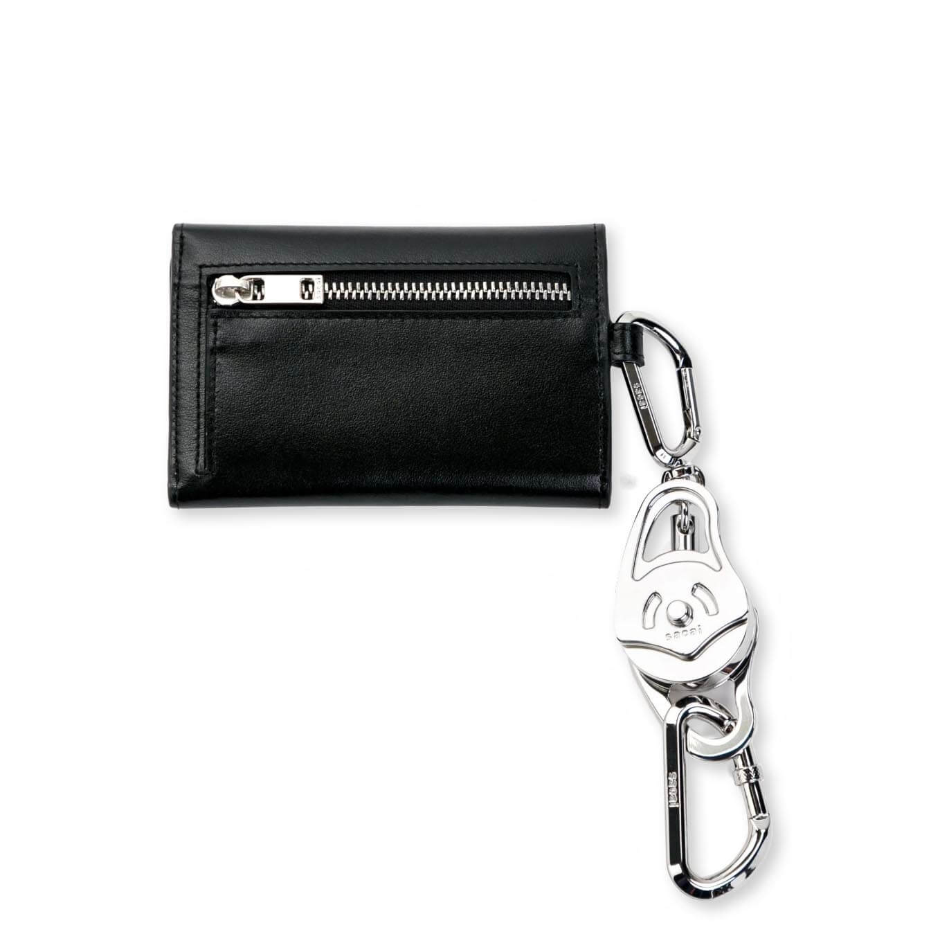 Carabiner Trifold Wallet - Black - Image 2