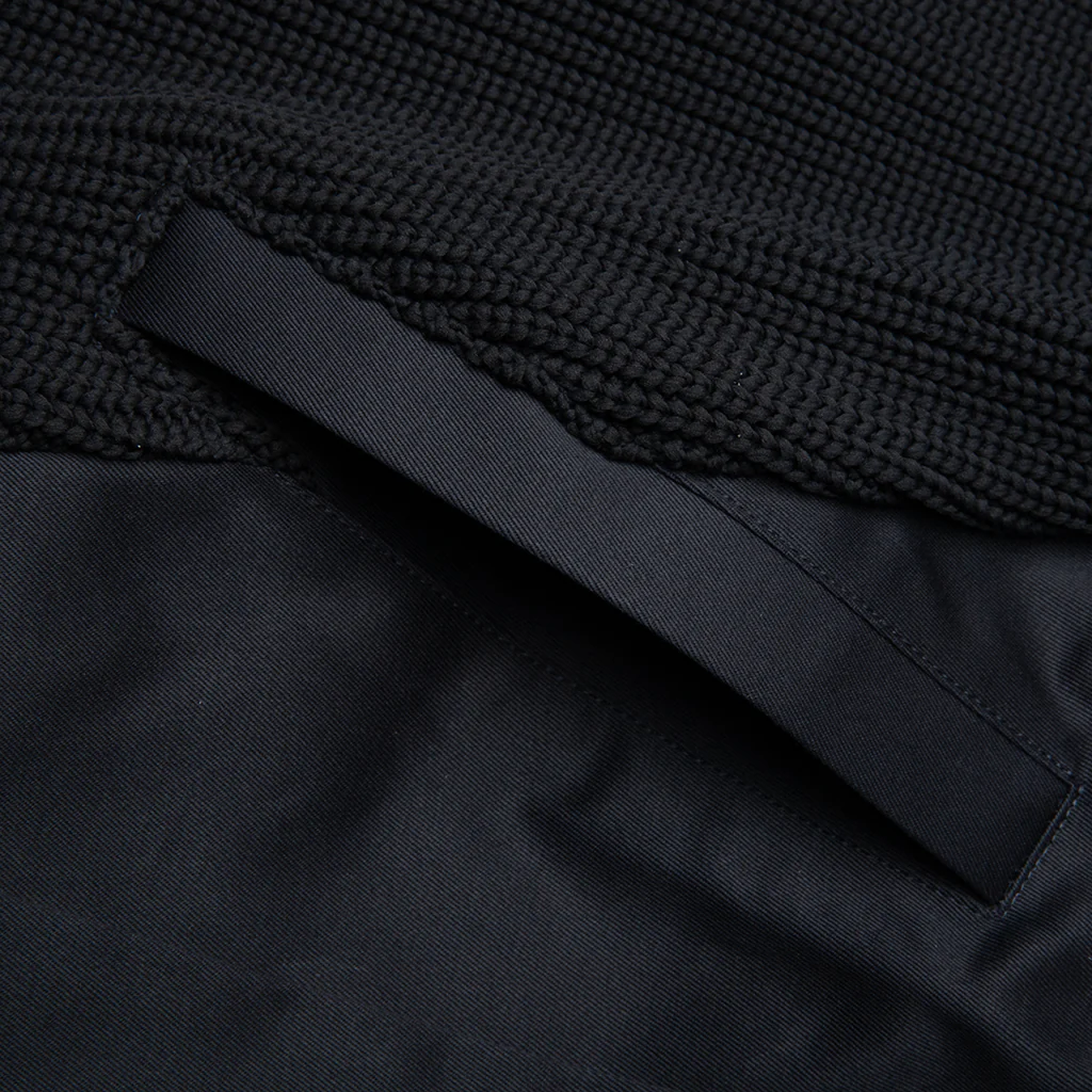 Cotton Chino Mix Pullover - Black/Navy/Dark Khaki - Image 4