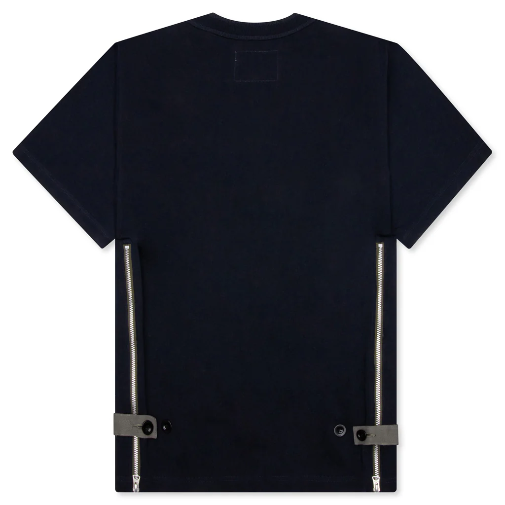 Cotton Jersey T-Shirt - Navy - Image 2