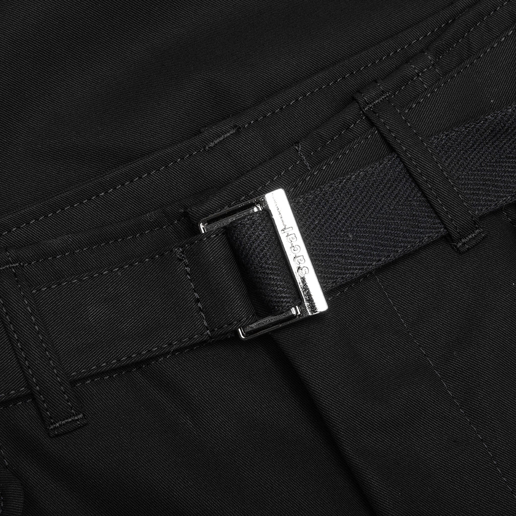Cotton Twill Pants - Black - Image 3