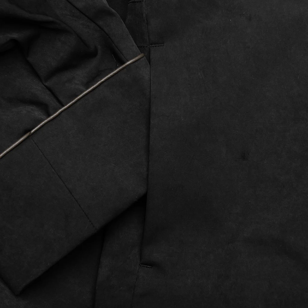 Faux Suede Jacket - Black - Image 5